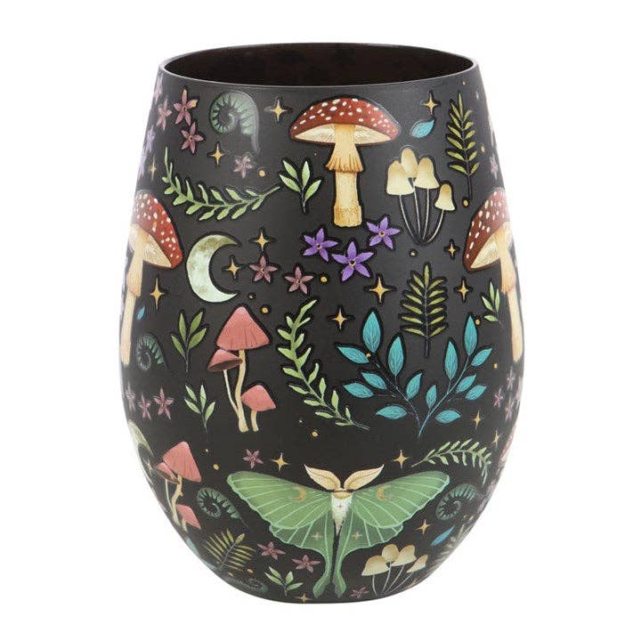 Something Different Wholesale - Wholesale Wine Glass - Dark Forest Print Stemless Wine Glass