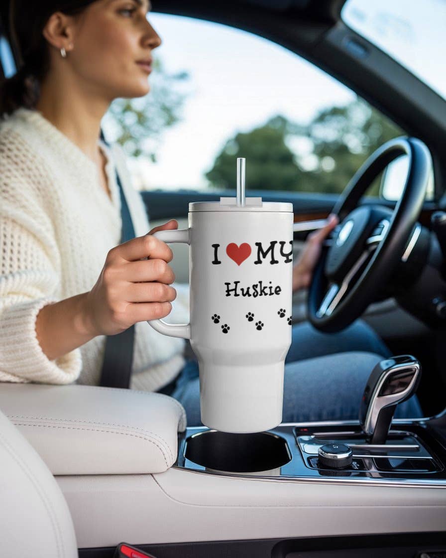 3dRose - Wholesale Insulated Mug/Tumbler - 3dRose, I Love My - Huskie, Tumbler9