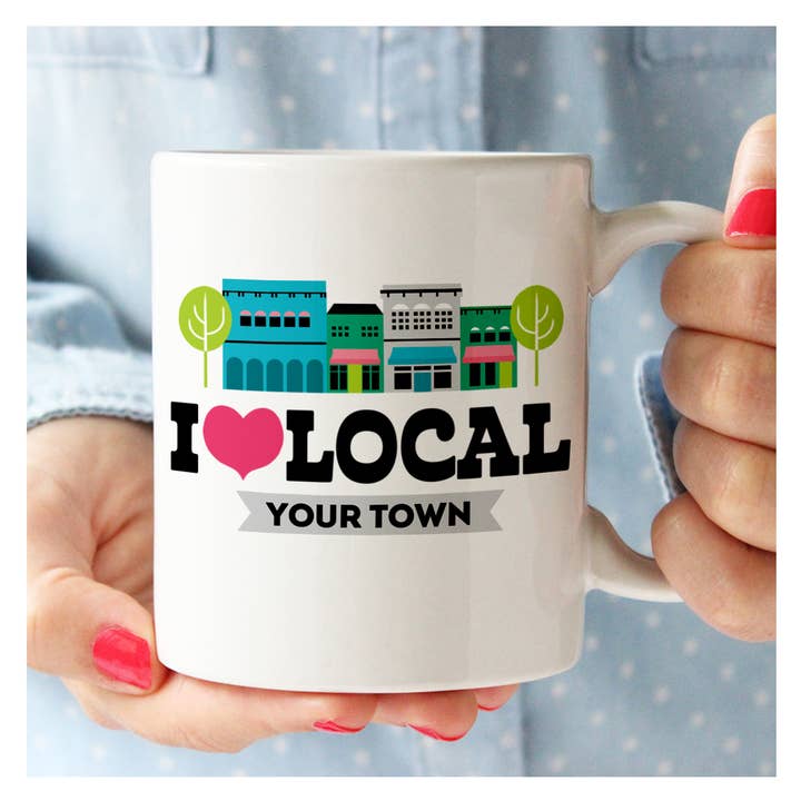 Rock Scissor Paper - Wholesale Coffee Mug - Personalized City Mug - Shop Local