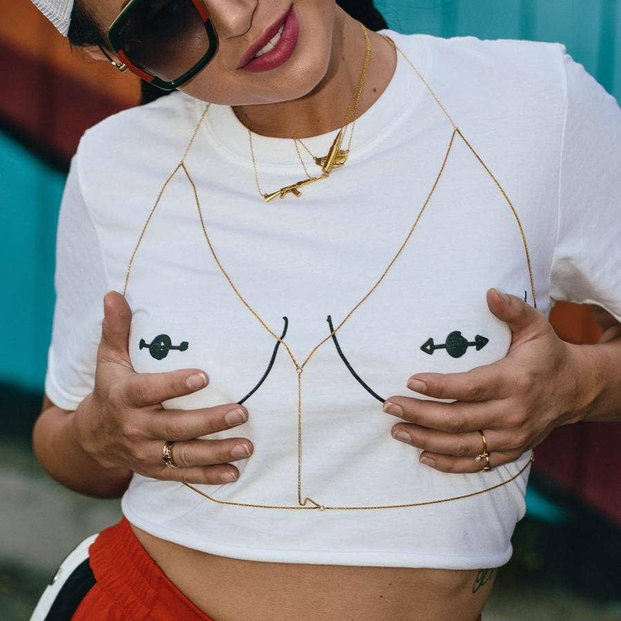 bstrd - Wholesale Pendant/Charm Necklace - AK-47 Necklace - 18k Gold Vermeil or Sterling Silver6