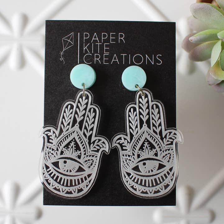 Hamsa Hand - Orientación hacia arriba para venta al por mayor de Paper Kite Creations