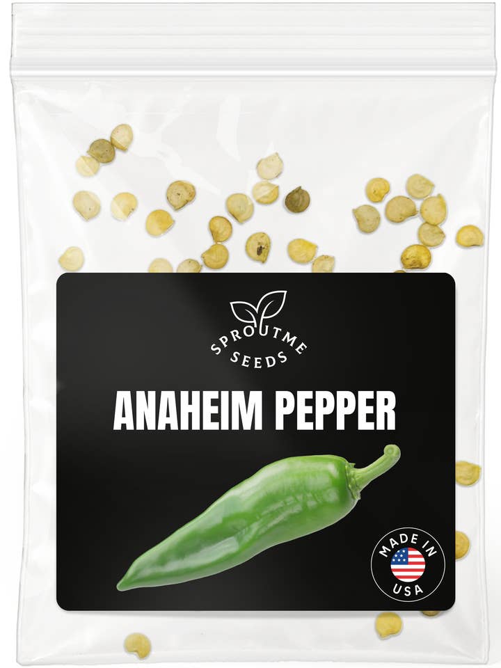 Anaheim Pepper Seeds 50+ Seeds – Mild Heat, Non-GMO for wholesale by SproutMe Seeds