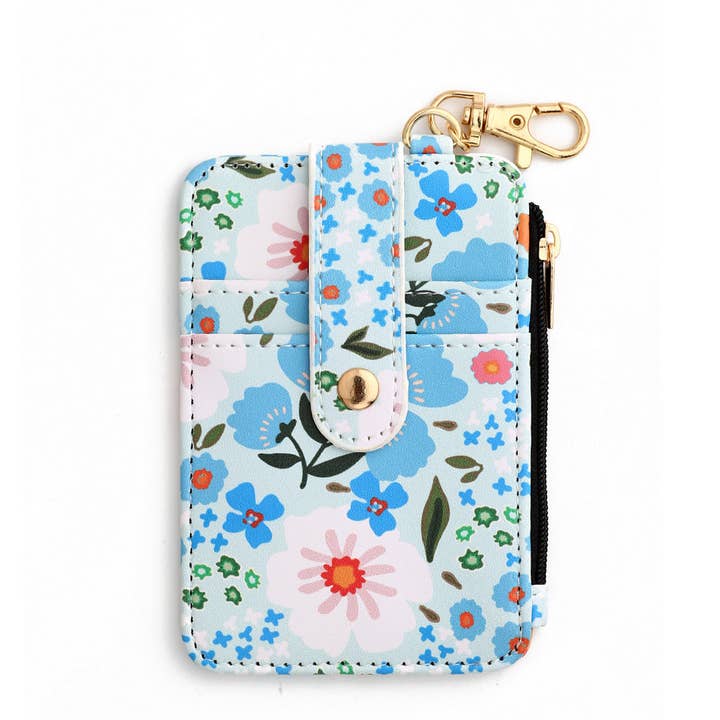 ACCITY - Wholesale Card Holder - Women's - PRINTED HEM CARD HOLDER WALLET KEYCHAIN_CWMM12877