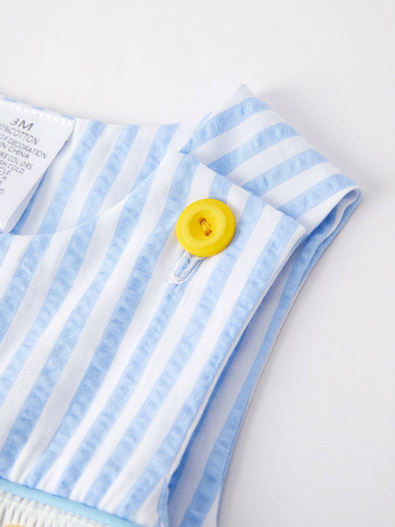 Rylee Faith Designs - Wholesale Jumpsuit - Baby - Spring and Summer Chicken Embroidery Blue Boy Romper7