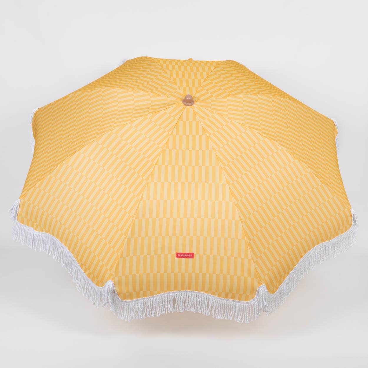 Flamingueo - Wholesale Beach Umbrella - Yellow striped umbrella6