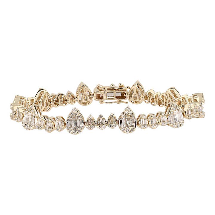 Certified 3.35 CTW Vs Lab Grown Diamond Bracelet 14K Gold for wholesale by White Rock