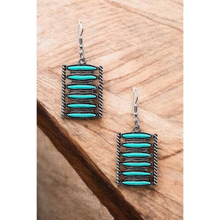 Andrea Bijoux - Wholesale Dangle Earrings - WESTERN GEM LINK DANGLE EARRING