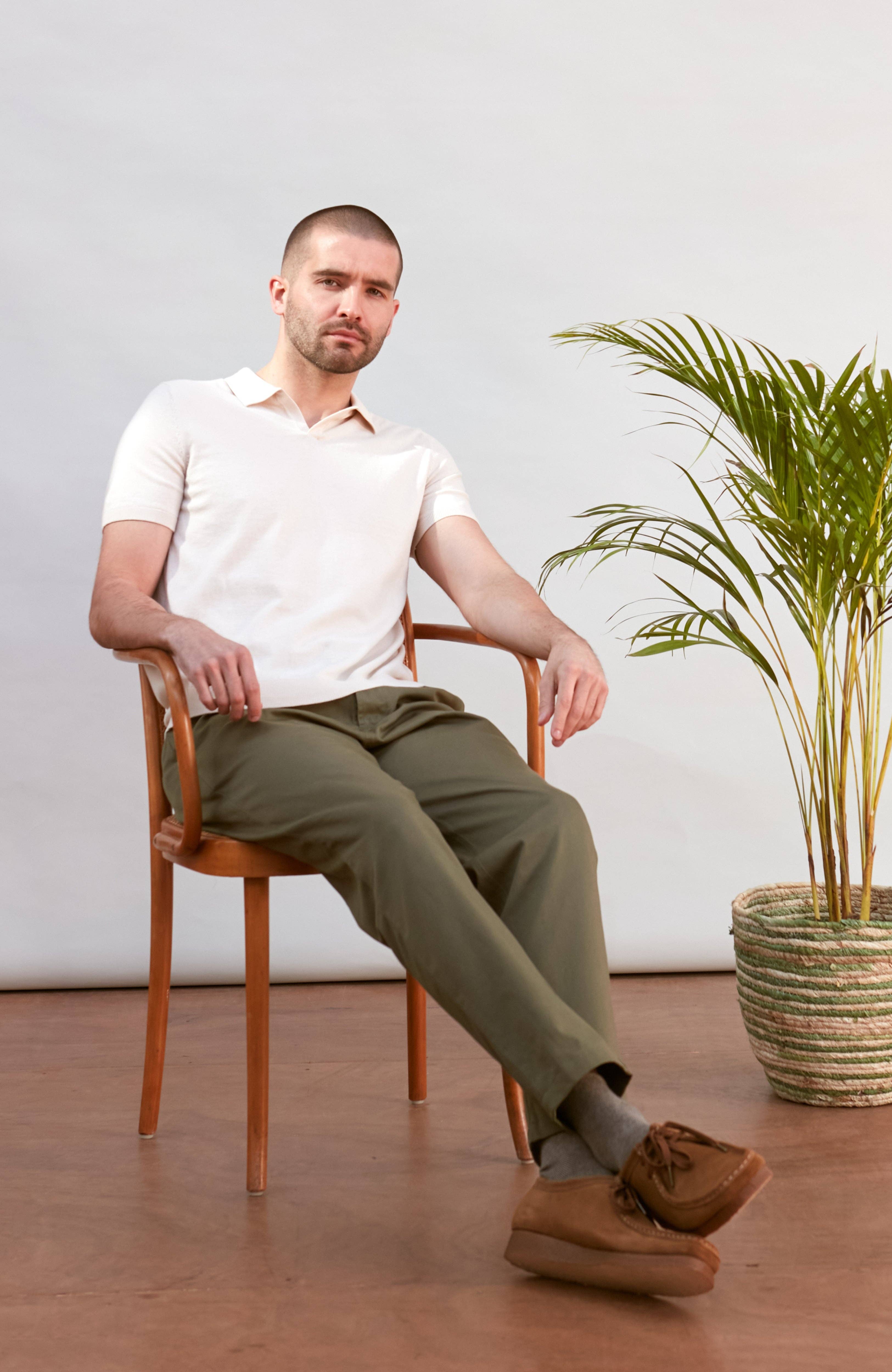 Paul James Knitwear - Wholesale Polo - Heren - Heren Ultra Fijne Katoenen Poloshirt Zonder Knopen34