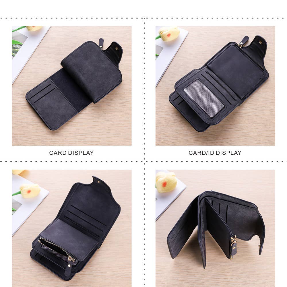 Wholesalesir - Vente Portefeuille – femme - Porte-cartes court et Portefeuille Zéro7