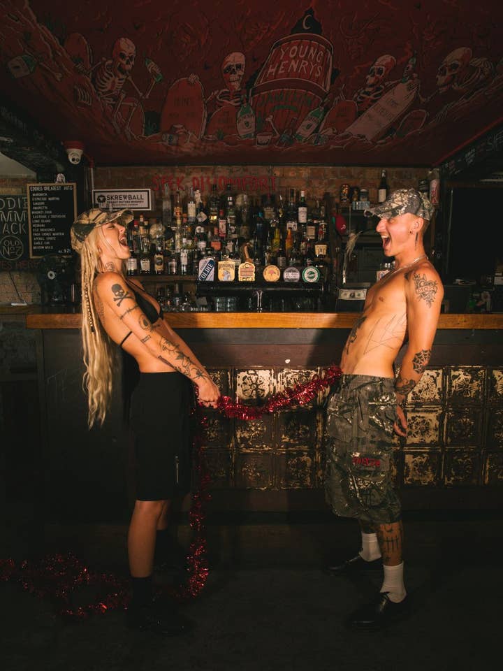 Billy Bones Club - Venta al por mayor Pantalones cortos - Hombre - Jorts Cargo Góticos - Camuflaje Alpino