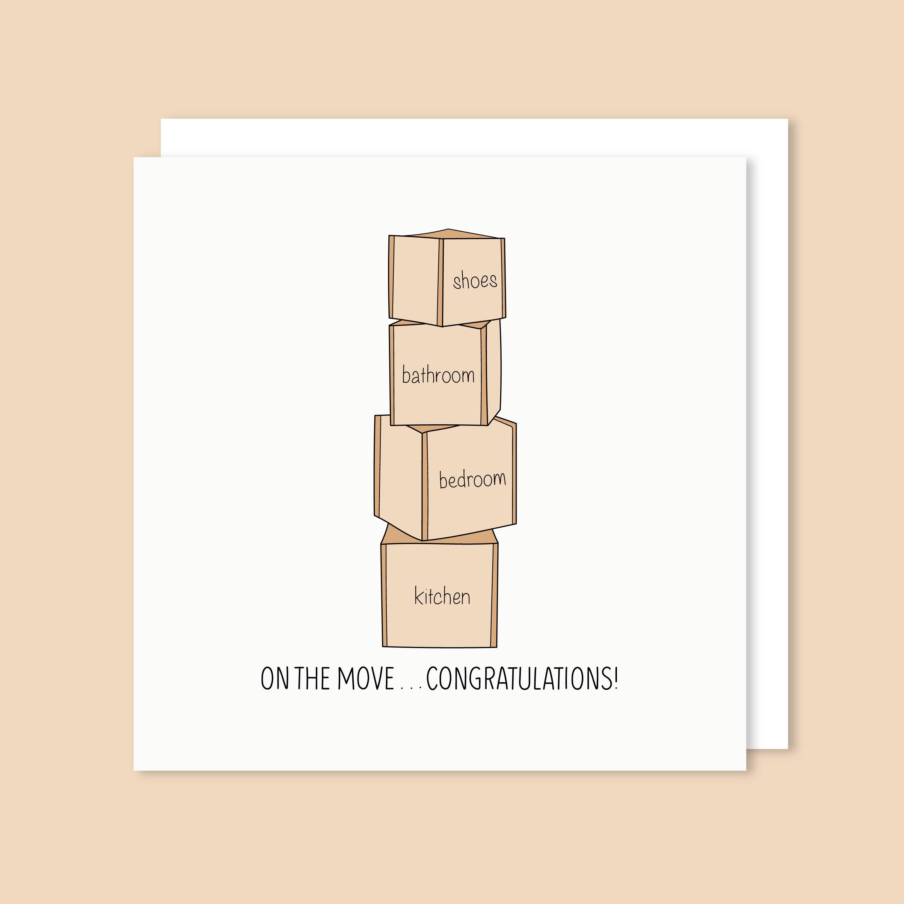 t'art designs – wholesale Birthday card – On The Move, Congratulations0