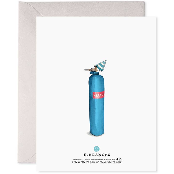 E. Frances Paper - Wholesale Birthday Card - Helium 60 | 60th Birthday Greeting Card