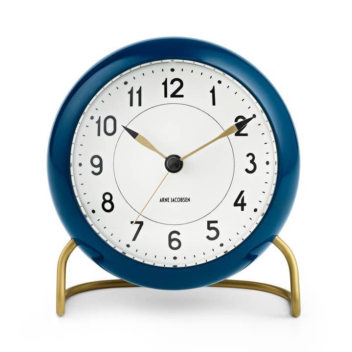 Danish Design Collective - Wholesale Desk Clock - Arne Jacobsen - Station - 4.3" Dia. Table Clock w/ Alarm5