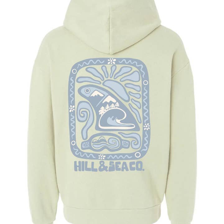 Artist Series I Hoody Honeydew for wholesale by Hill and Sea Co.