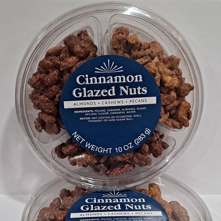Cinnamon Roasted Nuts Assortment (10oz) for wholesale by Eastern Shore Chocolate Company