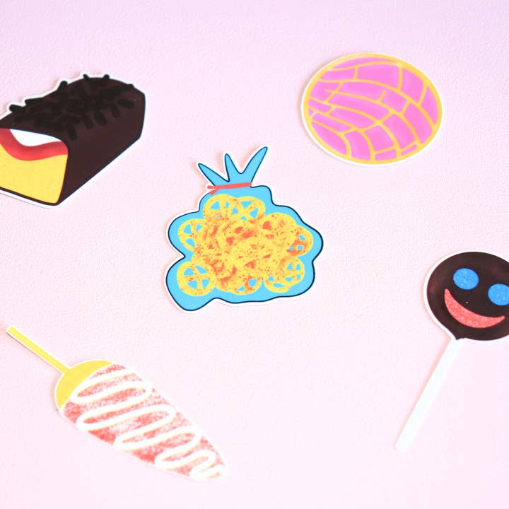 Mexican Snacks Sticker Pack - Candy Stickers - Foodie Decals for wholesale by Espyz Studio