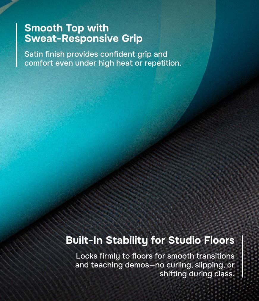 Sage green TeacherPro Designer Yoga Mat 4.5mm | Ocean Waves for wholesale on Faire4