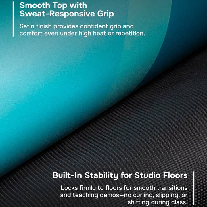 Sage green TeacherPro Designer Yoga Mat 4.5mm | Ocean Waves for wholesale on Faire4