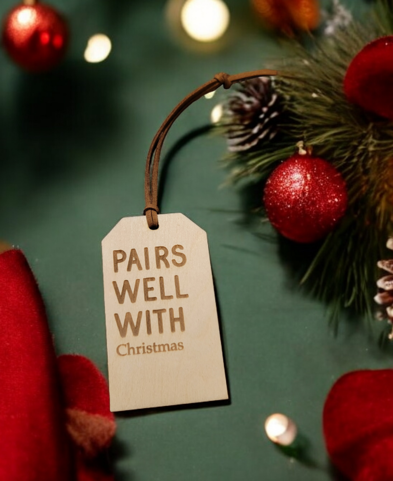 Ellie Joe Design Co – Cartão de presente por atacado – Tag de vinho de natal6