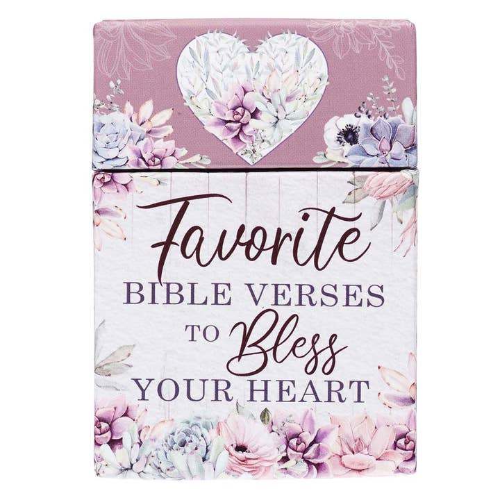 Christian Art Gifts - Wholesale Religious Card - Box of Blessings Favorite Bible Verses To Bless the Heart