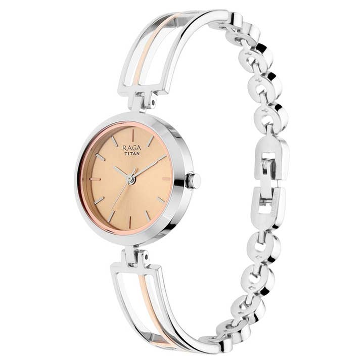 Titan - Wholesale Wrist Watch - Women's - Titan Raga Viva Rose Gold Dial Women Watch With Metal Strap1