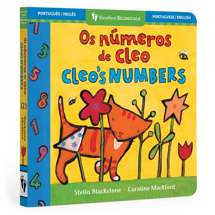 Cleo's Numbers (Bilingual Portuguese & English) for wholesale by Barefoot Books