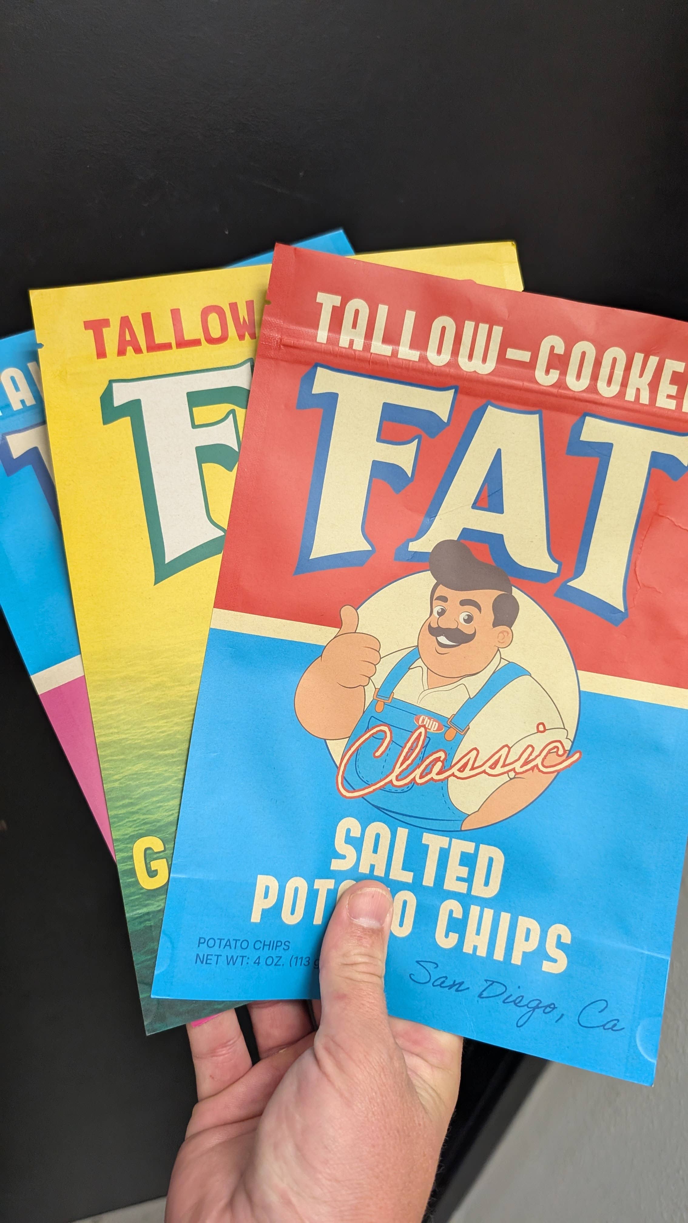 FAT Chips - Wholesale Chips - FAT Chips 4oz "Trifecta" 24-Pack6