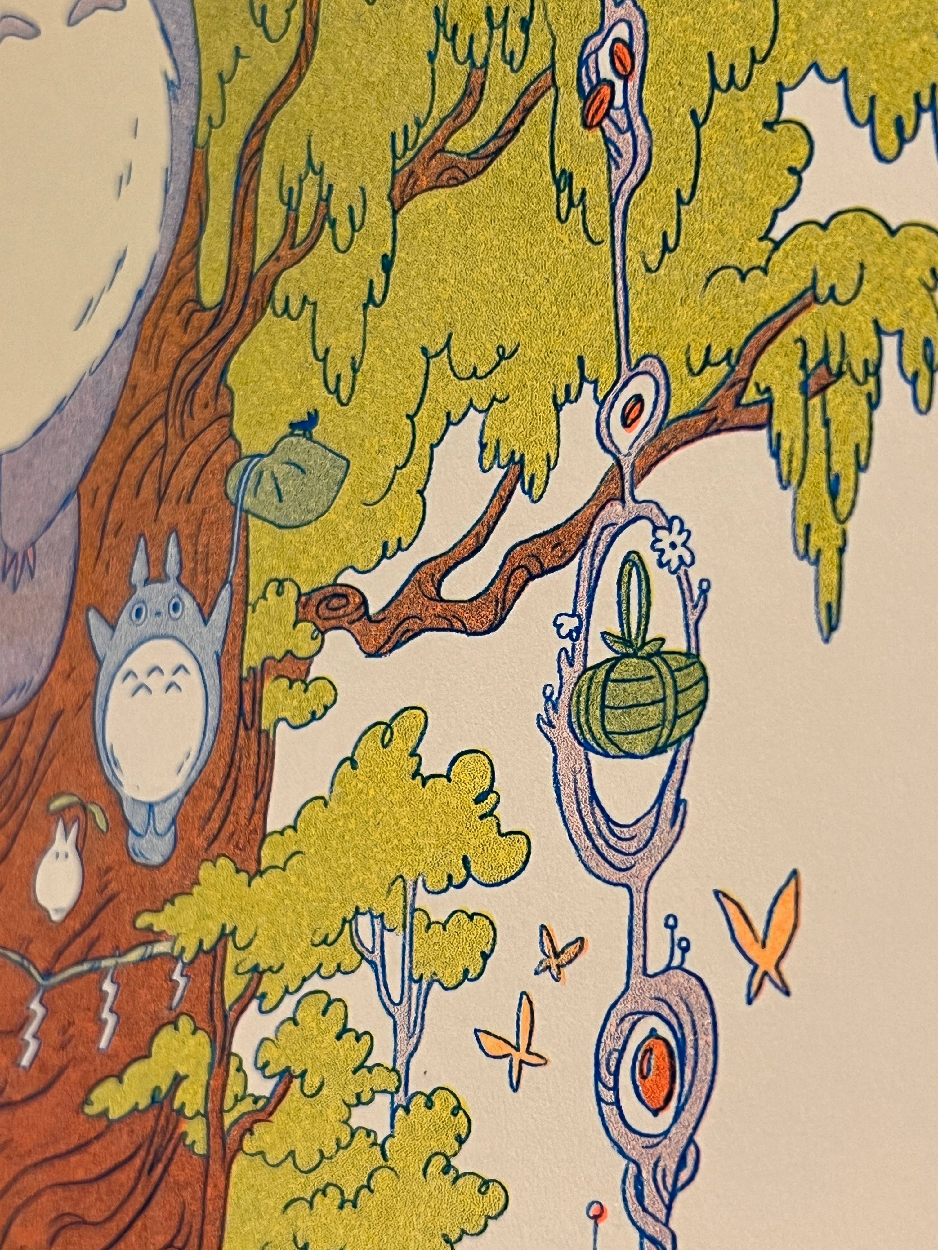 Natalie Andrewson - Wholesale Kunstprint - Totoro kleine Riso-print11