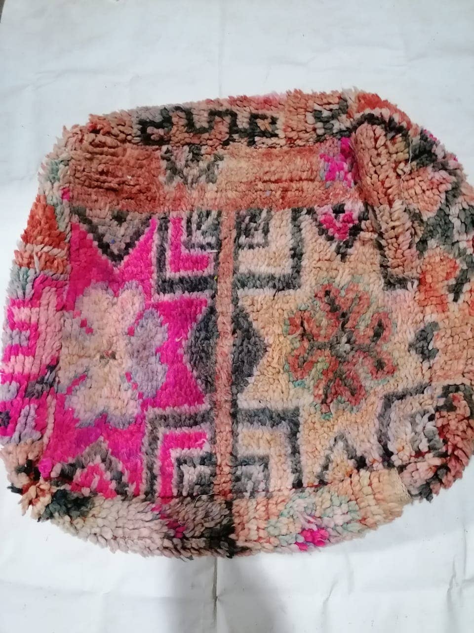 marrakeshop - Venta al por mayor Puf - Funda de Cojín de Suelo Pouf Vintage Boujad Marroquí12