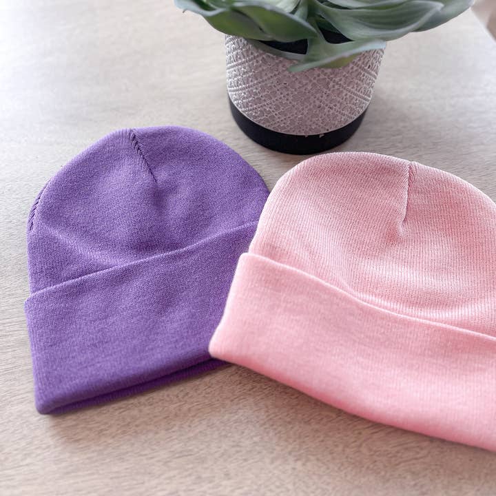 TrendyKeys - Wholesale Beanie - Unisex - Long Knit Acrylic Beanies - TK Original, Patchable