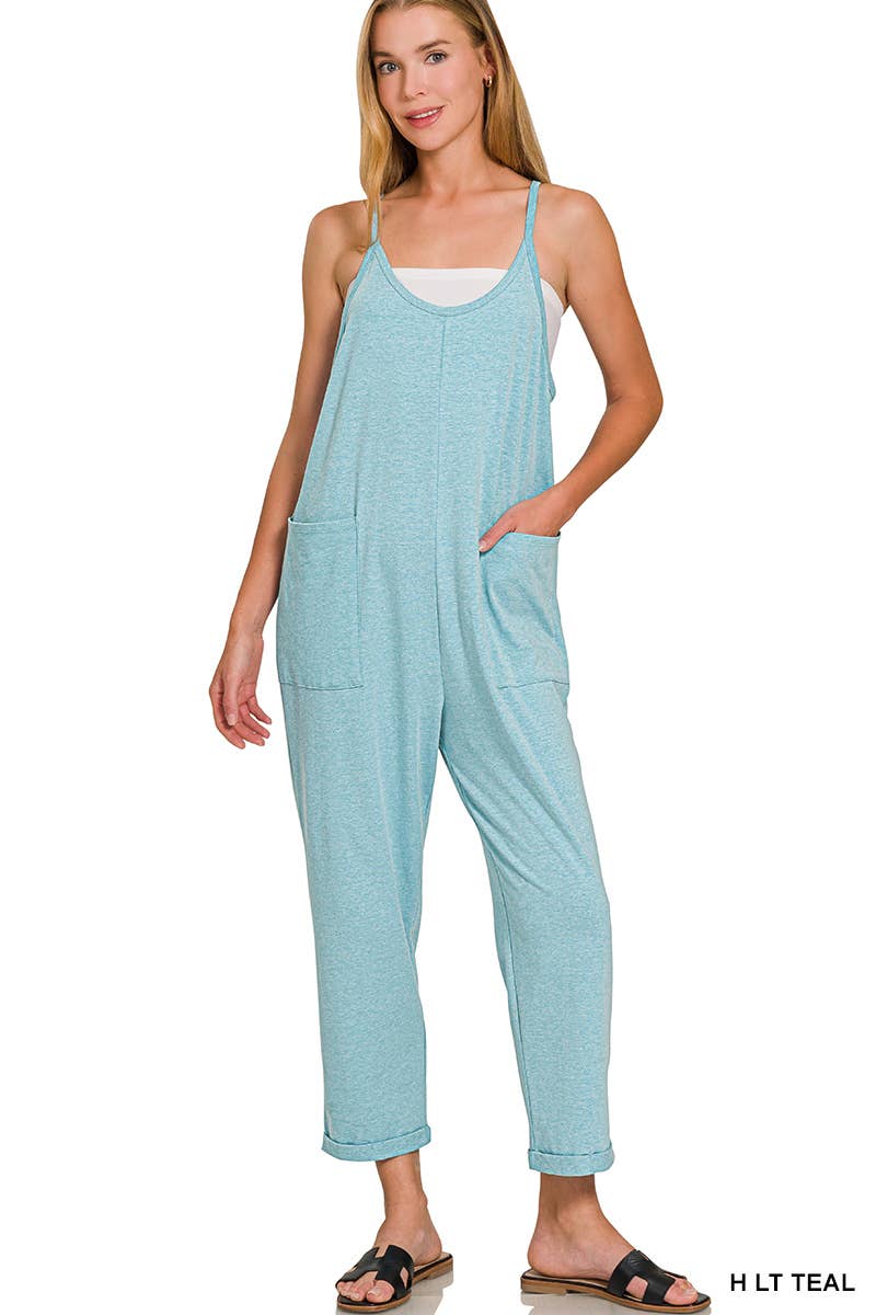 Vanilla Monkey - Wholesale Jumpsuit - Women's - Spaghetti Strap Pocketed Jumpsuit15