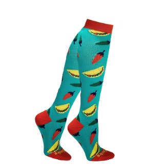 Holiday Compression Socks Unisex | Taco Time for wholesale by Go 2 Socks