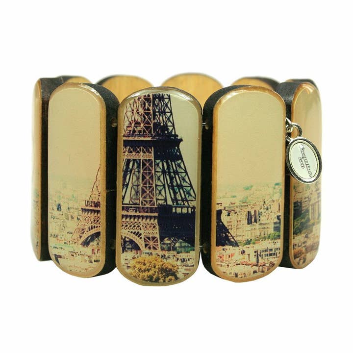 Statement houten armband Breit Paris voor wholesale door Escapulario