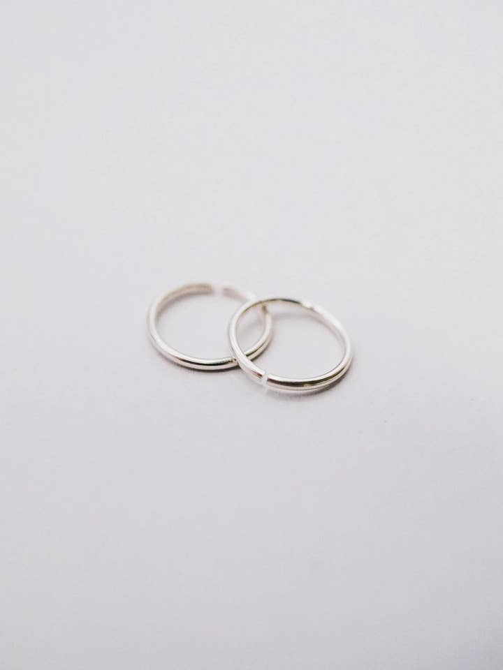 Huggie Hoop, Sterling Silver for wholesale by Hannah Naomi