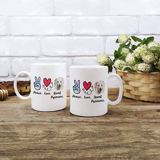 CustomHappy - Wholesale Coffee Mug - Great Pyrenees Mug, Great Pyrenees Gift, Gift for Pyrenees1