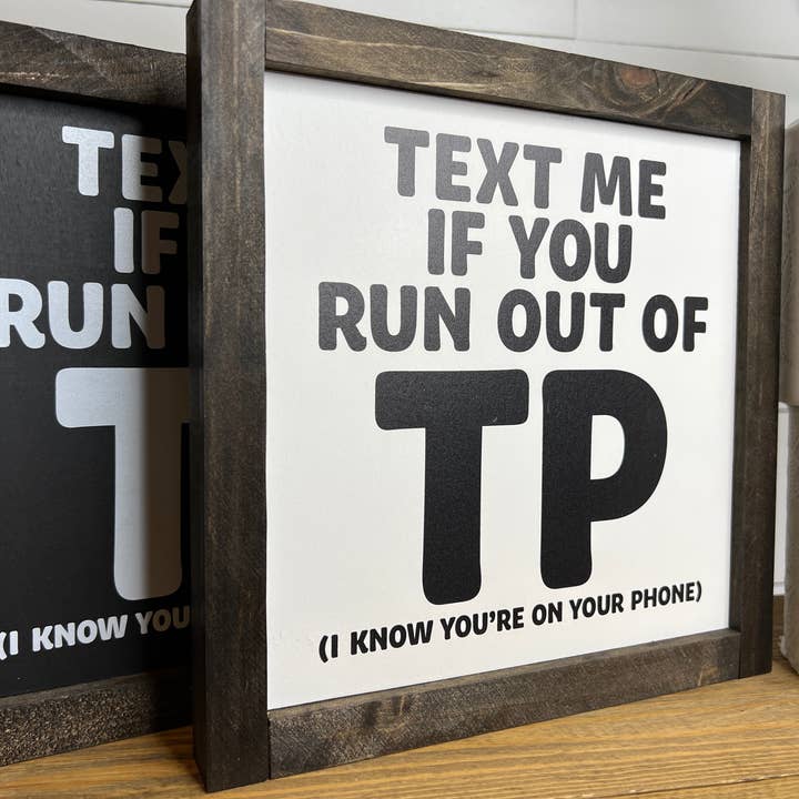 B & C Signs - Vente Pancarte - Envoyez-moi un SMS si vous n'avez plus de TP1