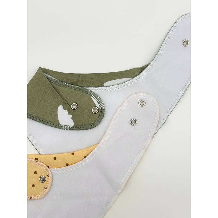 OLIVE & CRADLE - Wholesale Bib - Baby - Organic Cotton Baby Bibs – 4-Pack Bundle