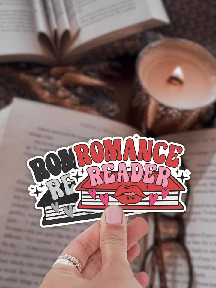 Romance Reader Books Sticker for wholesale by Shadowbound Spines LLC