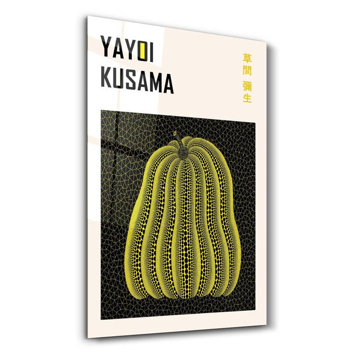 Yayoi Kusama - Zucca | Collezione Stampe Galleria Arte Murale in Vetro per la vendita all'ingrosso da parte di Artdesigna KG