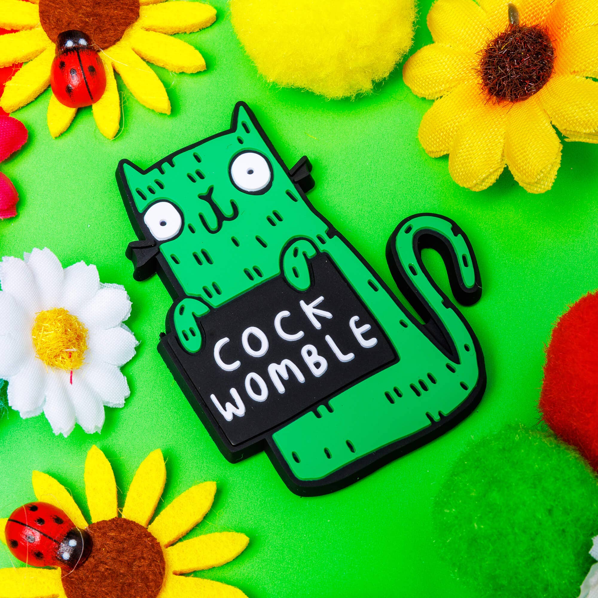 Katie Abey – wholesale Magnet – Sweary Cat C*ck Womble Magnet2