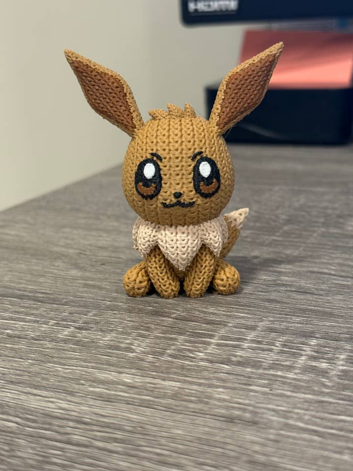 Eevee 3D printed Knit Texture Figurine for wholesale by Upstate Design Decor