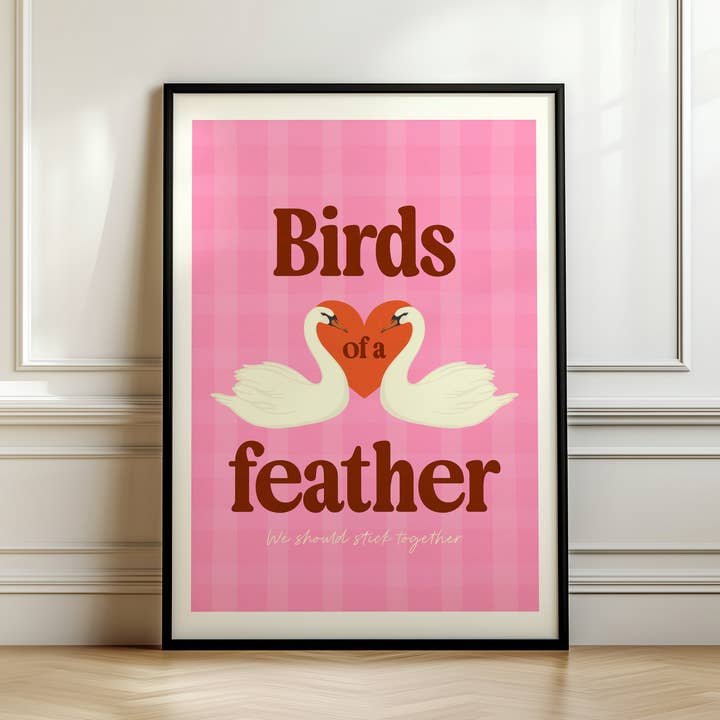 Twisted Rebel Designs - Vente Affiche d'art - Impression musicale "Birds Of A Feather"