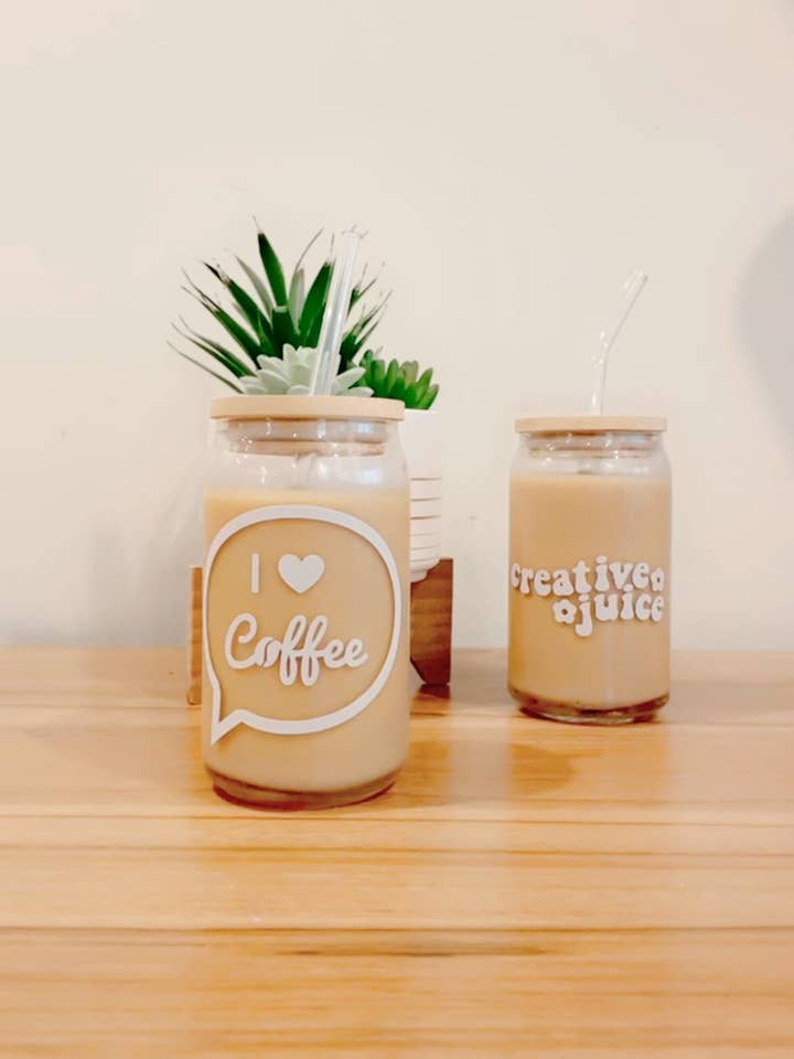 I love Coffee can glass for wholesale by Pink pretty designs