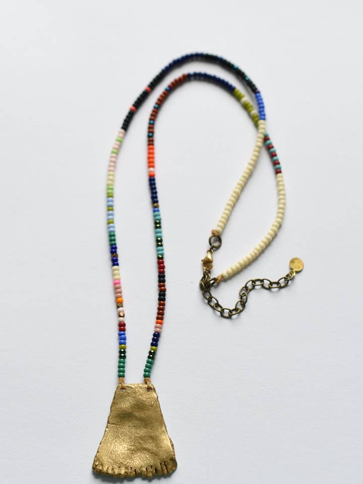 Cuero Franja Necklace for wholesale by AMiRA jewelry