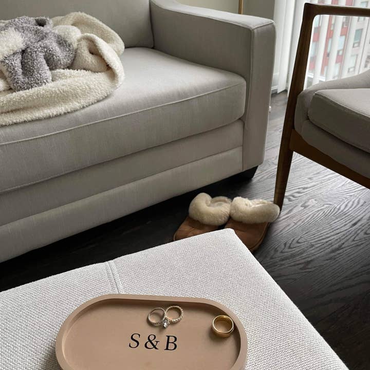 Minimali Decor - Wholesale Jewelry Dish - Concrete Oval Trinket Tray2