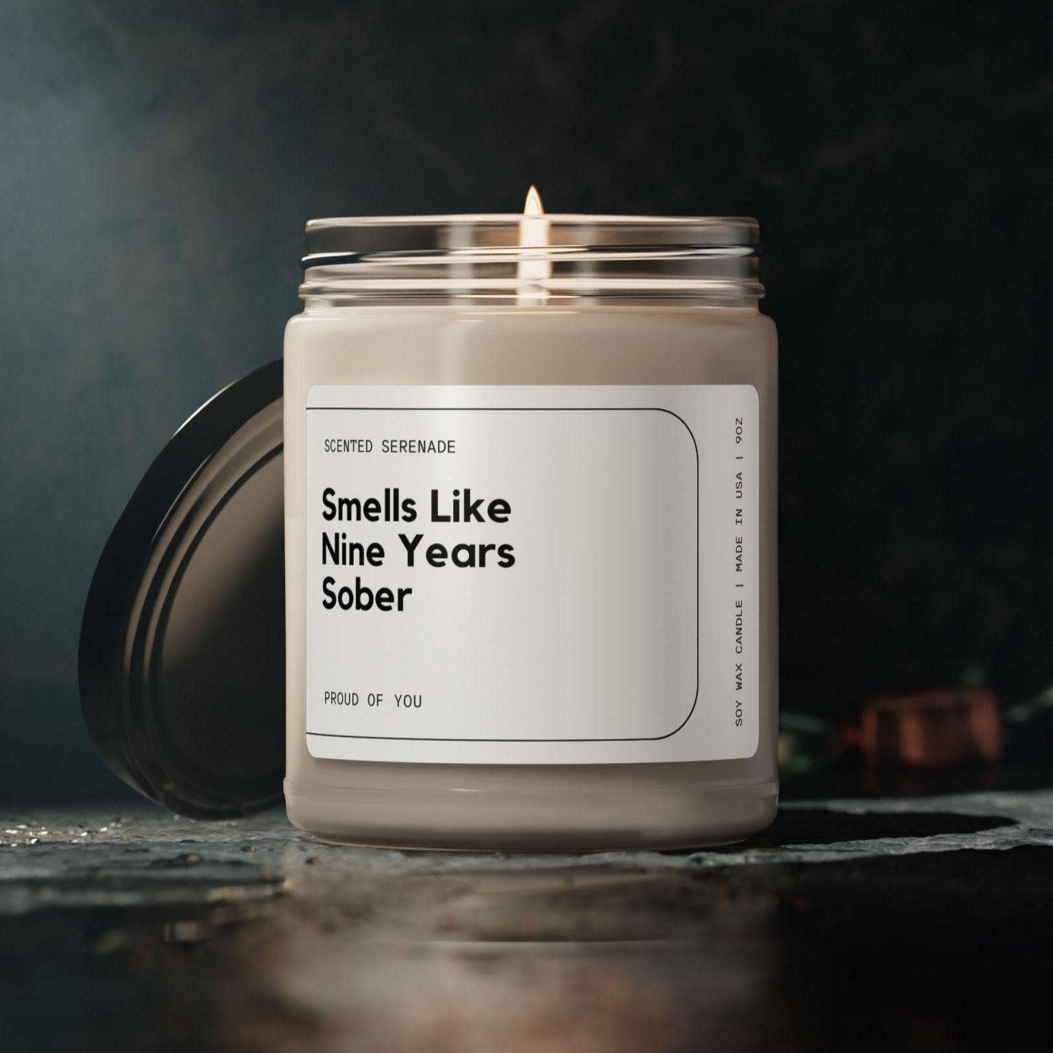 Scented Serenade - Wholesale Jar/Filled Candle - Nine Years Sober Anniversary Candle Gift0