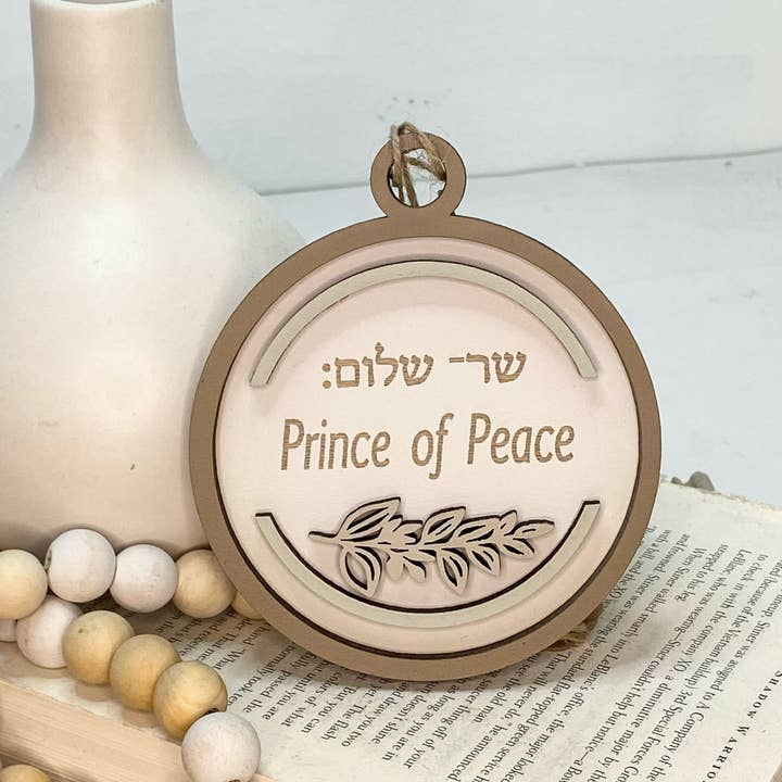 Pine Designs - Wholesale Ornament - Prince of Peace, Isaiah 9:6, Name of Jesus Ornament