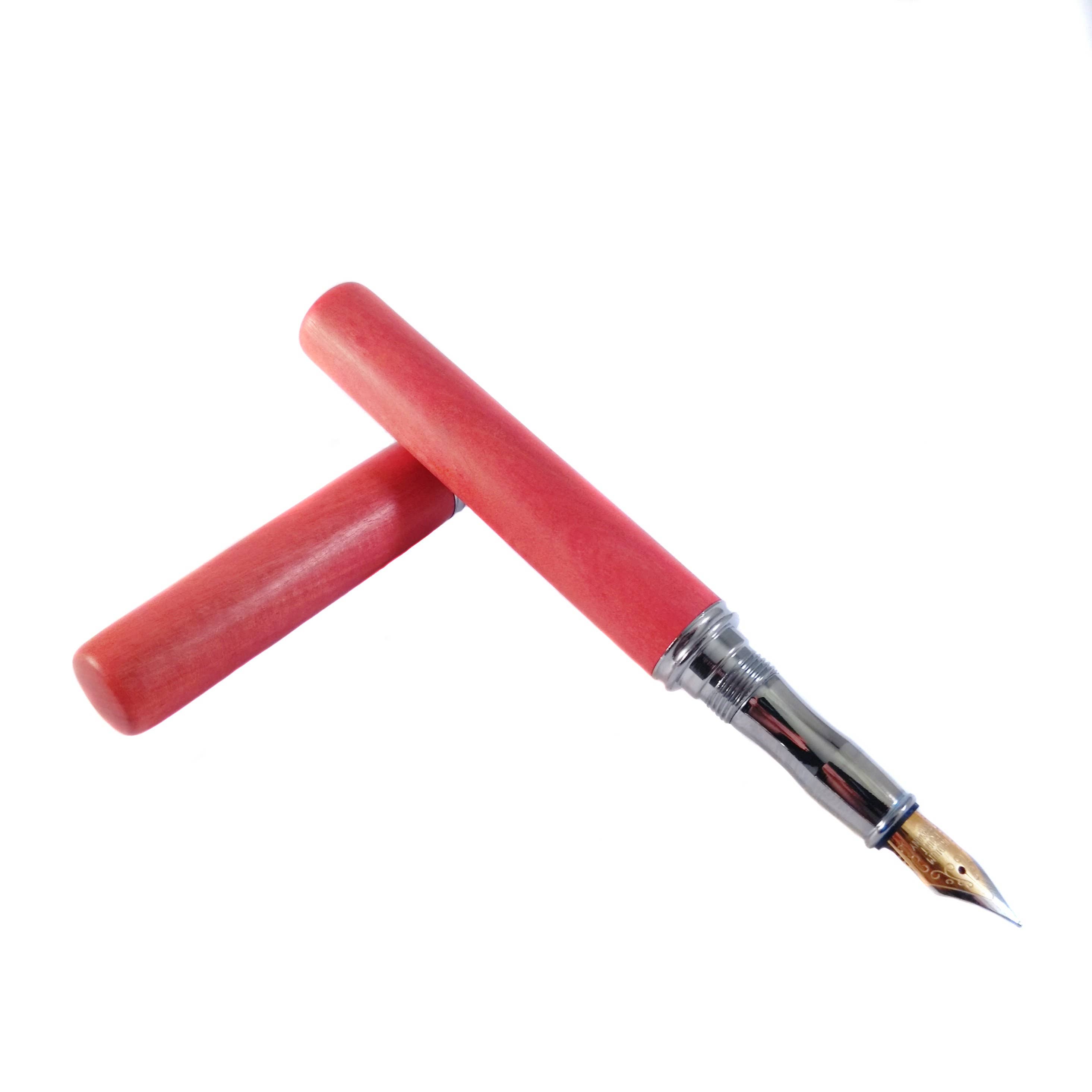 Bog and Brass - Venta al por mayor Bolígrafo - Pluma estilográfica de madera Pink Ivory para regalo para ella1