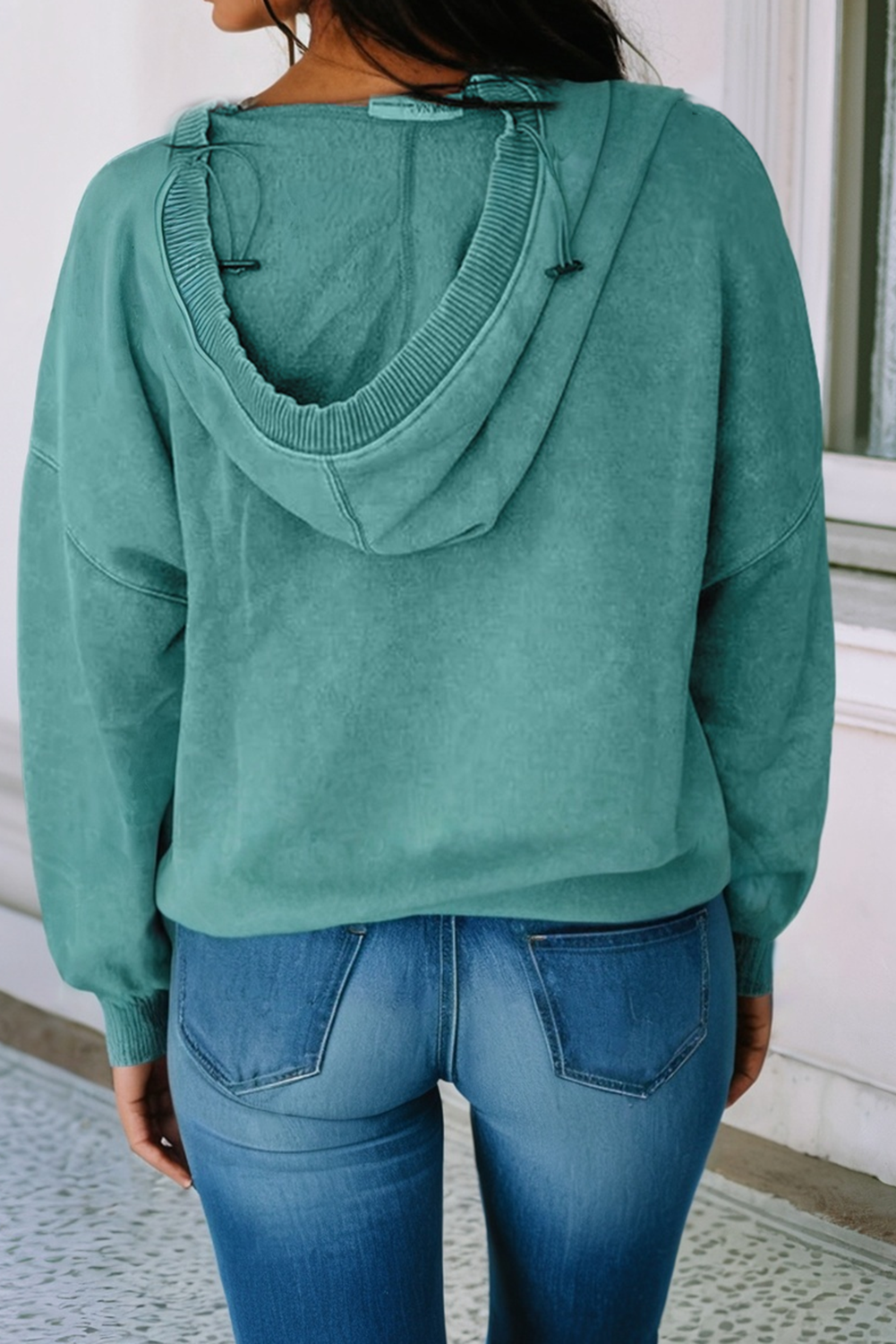 Little Daisy Closet - Wholesale Hoodie - Women's -  LDC Solid Casual Long Sleeve Hoodie3