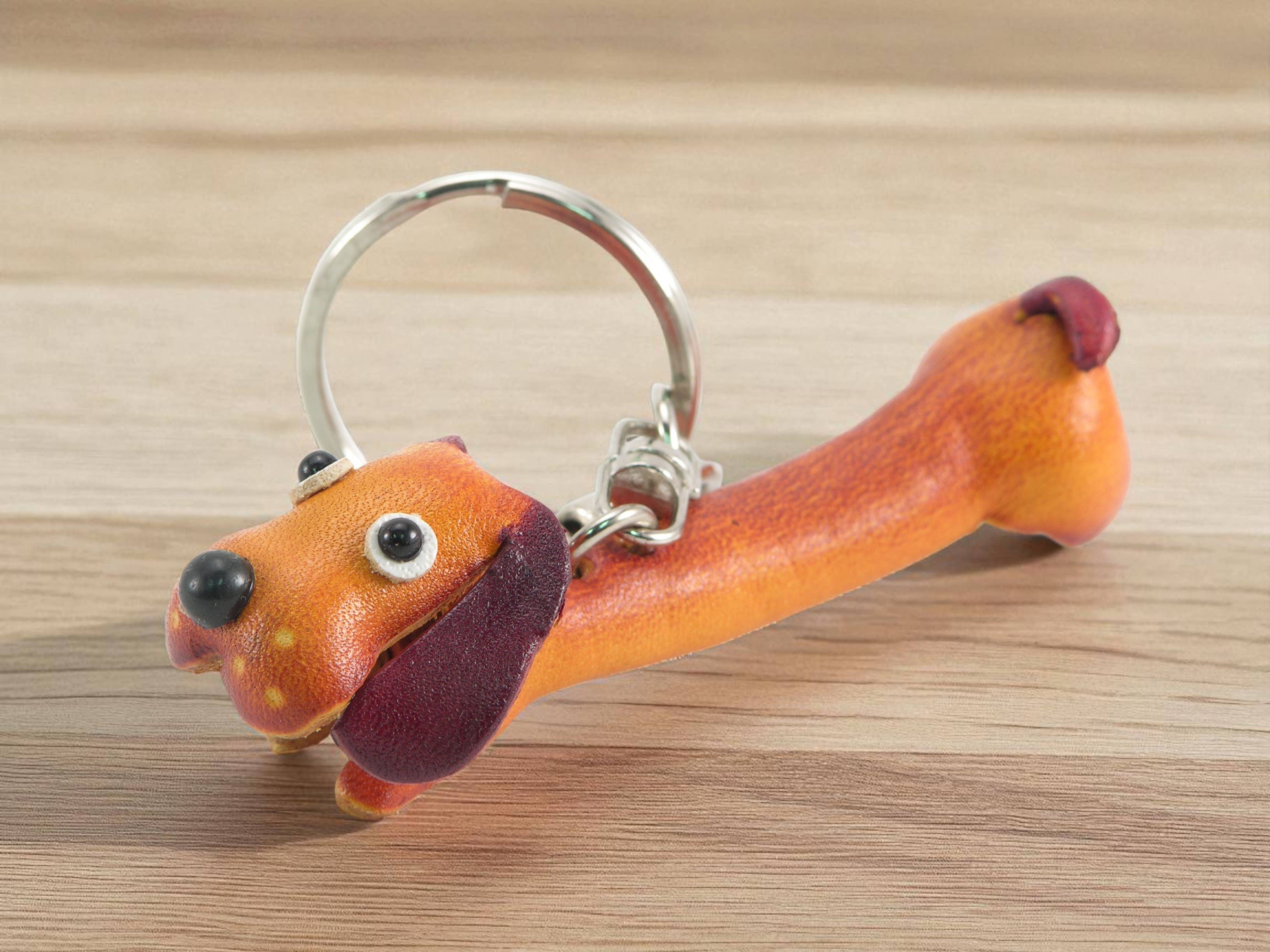 Sunflower Handmade leather inc – wholesale Keychain – Unisex – Handmade Leather Dog KeyChain KC40782